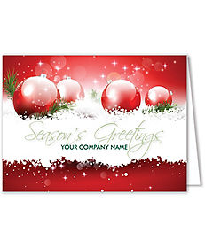 Cards: Festive Red Greeting Holiday Card